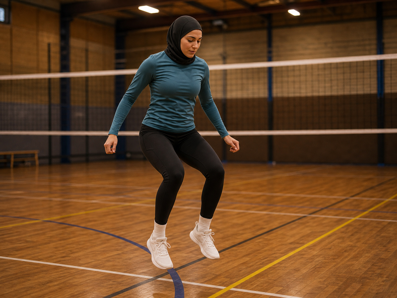 Hamstringövningar för volleyboll: hoppa, bromsa och landa starkare