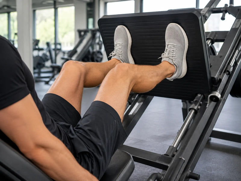 Beinpresse und Hamstrings: Ersetzen hohe Füße den Beinbeuger?