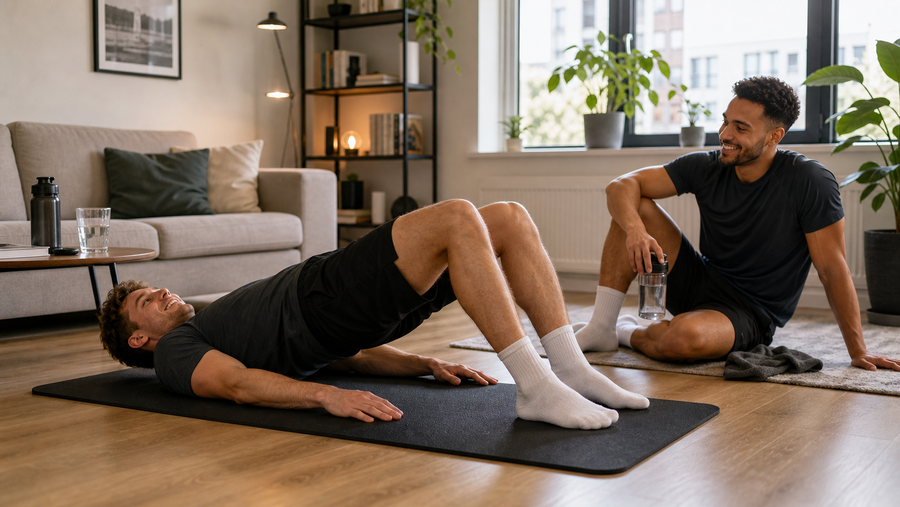 Nordic hamstring curl at home: safe setup with door, bench or fence