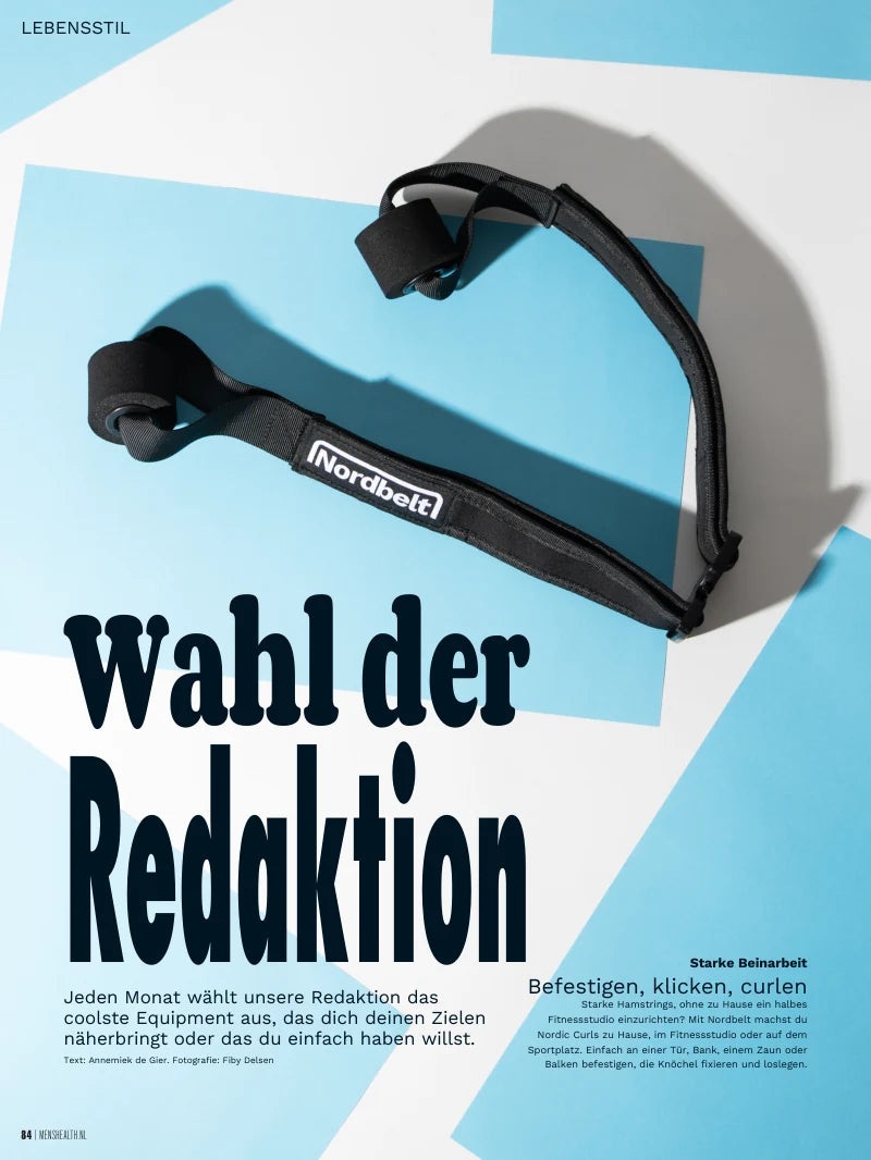 Deutsche Übersetzung der Nordbelt-Seite in Men’s Health Niederlande, Seite 84: Wahl der Redaktion, Befestigen, klicken, curlen.