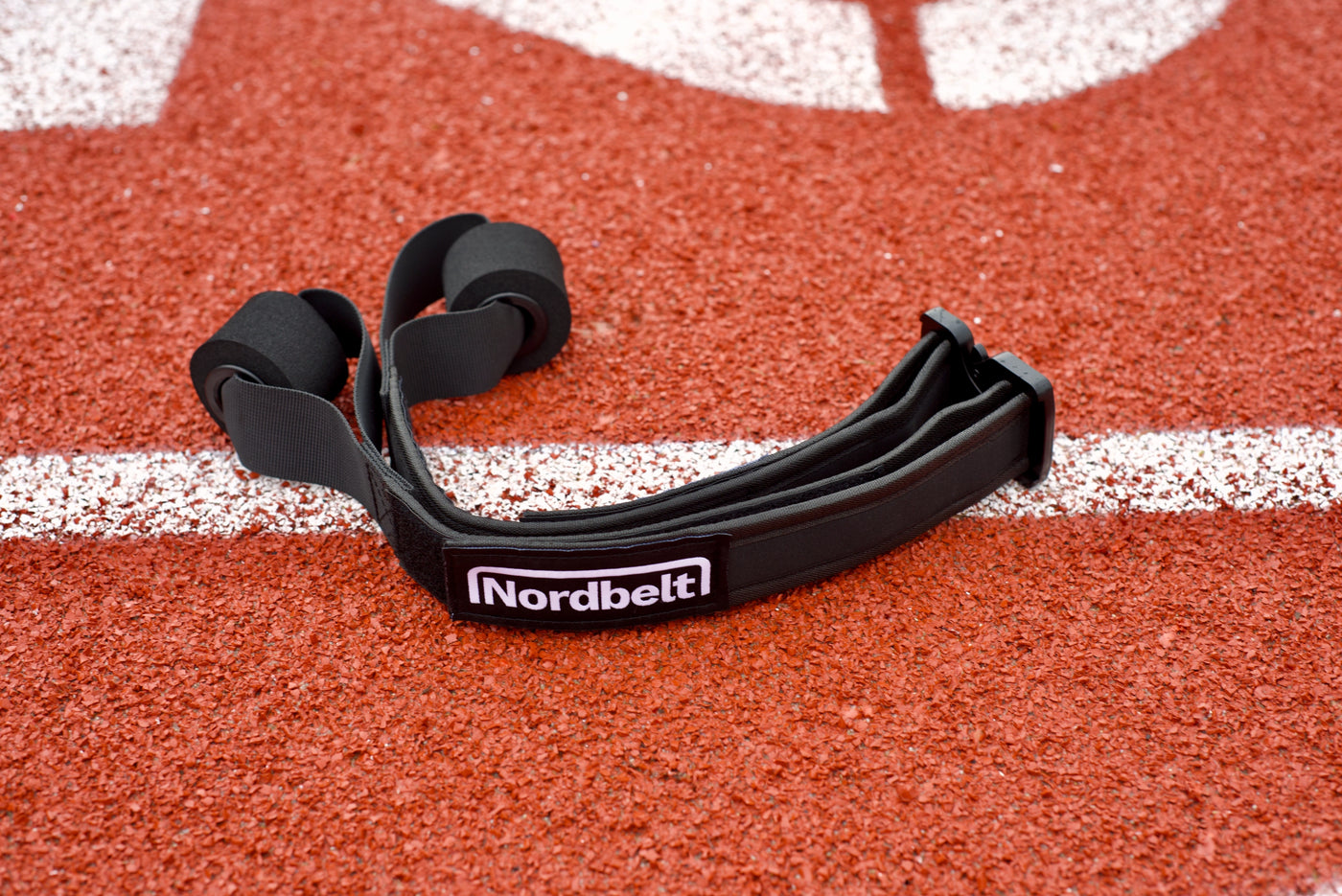 De complete Nordbelt op een atletiekbaan